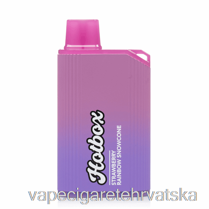 Vape Hrvatska Puff Brands Hotbox 7500 Disposable Strawberry Rainbow Snow Cone